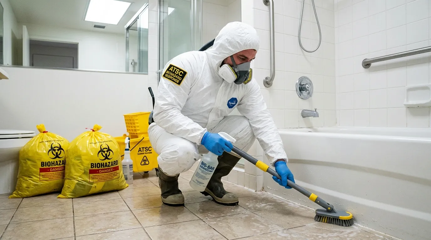 Decontamination equipment deployed for Blood Cleanup in Cedarburg